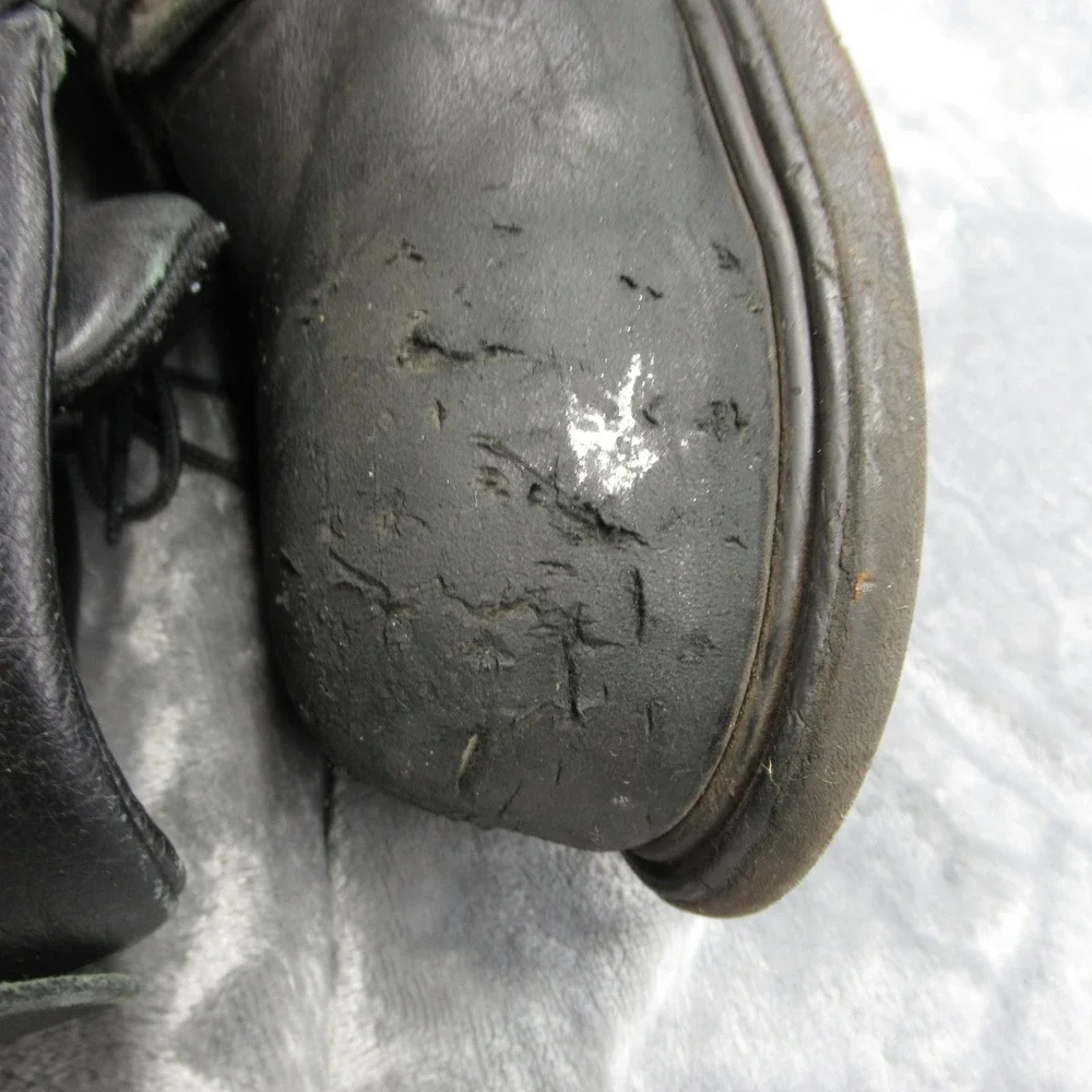 Red Wing Work Boots Mens 13 D Black Leather‎ Safety Steel Toe Lace-Up USA Made
